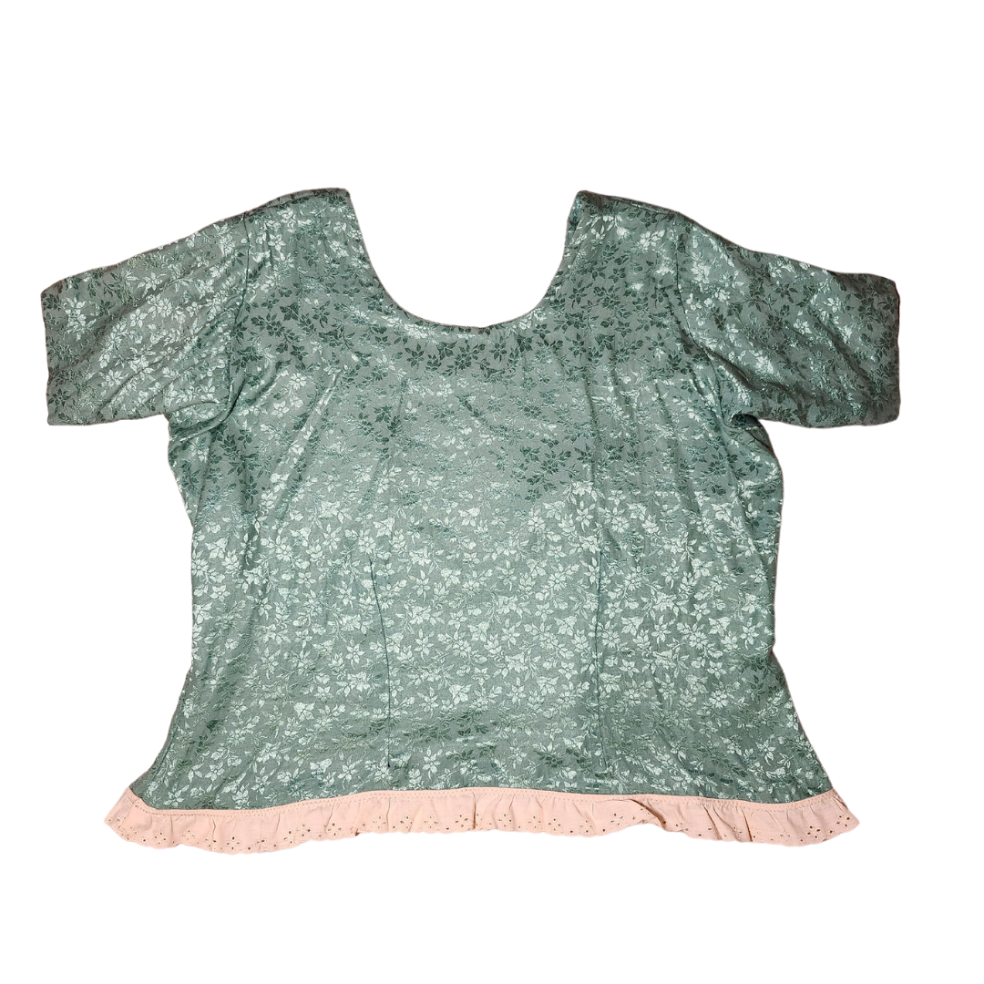 Southern Bollywood Aqua - Cropped Top