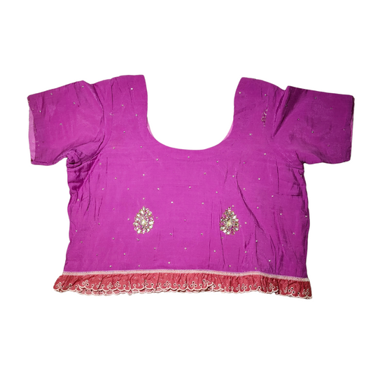 Southern Bollywood Fuschia - Cropped Top